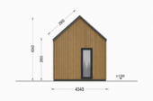 Wohnhaus ADRIAN (Isoliert, 66 mm + Holzverschalung), 41 m² – Bild 6