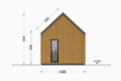 Wohnhaus ADRIAN (Isoliert, 66 mm + Holzverschalung), 41 m² – Bild 8