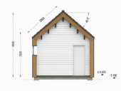 Wohnhaus ADRIAN (Isoliert, 66 mm + Holzverschalung), 41 m² – Bild 9