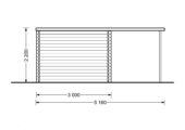Gartenhaus ALAN PLUS (28mm), 5x3m,  9m² + 6.5m² – Bild 8