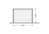 Gartenhaus ALAN PLUS (28mm), 5x3m,  9m² + 6.5m² – Bild 9