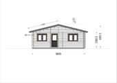 Blockbohlenhaus ANDI (44+44mm), 72m² – Bild 9