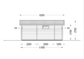 Blockbohlenhaus ARMIN (44+44 mm) · 31 m² · Pultdach · Extra Isoliert – Bild 9