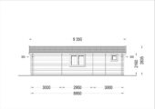 Blockbohlenhaus mit Terrasse LILLI, 32 m² + 20m² Extra Isoliert – Bild 7