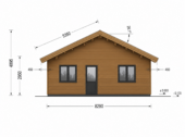 Holzhaus ANDI (Isoliert, 66 mm + Holzverschalung), 64 m² – Bild 5