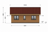 Holzhaus ANDI (Isoliert, 66 mm + Holzverschalung), 64 m² – Bild 6