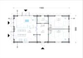 Blockbohlenhaus ANGELA (44+44 mm) – 71 m² Isoliert – Bild 6