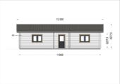 Blockbohlenhaus ANGELA (44+44 mm) – 71 m² Isoliert – Bild 8