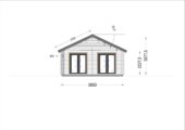 Blockbohlenhaus ANGELA (44+44 mm) – 71 m² Isoliert – Bild 9