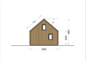 Blockbohlenhaus ANNA (44 mm + Holzverschalung ), 39 m² Isoliert – Bild 10