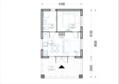 Blockbohlenhaus ANNA (44 mm + Holzverschalung ), 39 m² – Bild 6