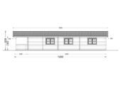 Blockbohlenhaus GOSAU (44+44 mm), 6x15 m, 90 m² Isoliert – Bild 11