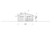 Blockbohlenhaus GOSAU (44+44 mm), 6x15 m, 90 m² Isoliert – Bild 7