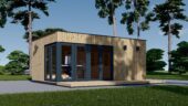 Premium Gartenhaus (34mm + Holzverschalung), 6x4m, 24m²