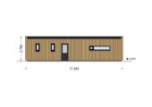 Holzhaus BERTA 2 (44 mm + Holzverschalung), 60 m² Isoliert – Bild 6