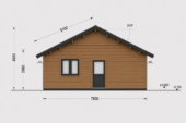 Blockbohlenhaus BERNAU Isoliert, 66 mm + Holzverschalung), 94 m² – Bild 9