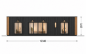 Wohnhaus BERTA 1 (66 mm + Holzverschalung Isoliert), 46 m² – Bild 6