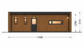 Wohnhaus BERTA 2 (66 mm + Holzverschalung Isoliert), 60 m² – Bild 4