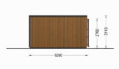 Wohnhaus BERTA 2 (66 mm + Holzverschalung Isoliert), 60 m² – Bild 5