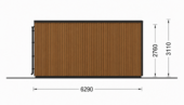 Wohnhaus BERTA 2 (66 mm + Holzverschalung Isoliert), 60 m² – Bild 7