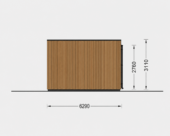Wohnhaus BERTA 3 (66 mm + Holzverschalung Isoliert), 75 m² – Bild 6