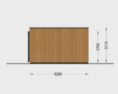 Wohnhaus BERTA 3 (66 mm + Holzverschalung Isoliert), 75 m² – Bild 7