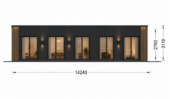 Wohnhaus BERTA 3 (66 mm + Holzverschalung Isoliert), 75 m² – Bild 4