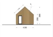 Blockbohlenhaus ADRIAN (44mm + Holzverschalung ), 50m² Extra Isoliert – Bild 6