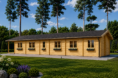 Blockbohlenhaus BIRGIT (44+44 mm) · 6 × 19 m · 114 m² · Extra Isoliert – Bild 5