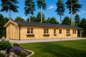 Blockbohlenhaus BIRGIT (44+44 mm) · 6 × 19 m · 114 m² · Extra Isoliert – Bild 4
