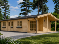 Blockbohlenhaus LUDWIG (66mm), 6x12m, 72m²