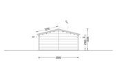 Blockbohlenhaus LUDWIG (Isoliert, 44+44 mm), 6x12m, 72m² – Bild 9