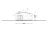 Blockbohlenhaus LUDWIG (Isoliert, 44+44 mm), 6x12m, 72m² – Bild 7