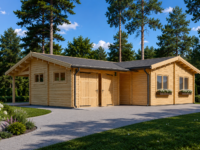 Blockbohlenhaus SEEFELD  (66mm) 105m²