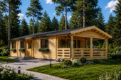 Blockbohlenhaus TRAUNSEE (44 mm) · 50 m²