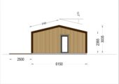 Blockbohlenhaus Angelika 44mm + Holzverschalung), 43m² – Bild 10