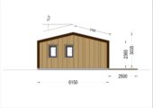 Blockbohlenhaus Angelika 44mm + Holzverschalung), 43m² – Bild 7