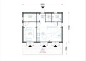 Blockbohlenhaus Angelika 44mm + Holzverschalung), 43m² – Bild 6