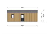 Blockbohlenhaus ARNOLD (44mm + Holzverschalung), 43m² – Bild 8