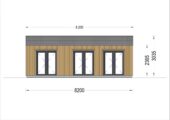 Blockbohlenhaus ARNOLD (44mm + Holzverschalung), 43m² – Bild 6