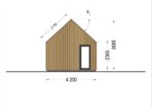 Blockbohlenhaus ADRIAN (44mm + Holzverschalung ), 50m² – Bild 7
