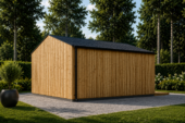 Gartenhaus ELSA (34 mm + Holzverschalung), 5x4m, 20m² – Bild 3