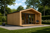 Gartenhaus ELSA (34 mm + Holzverschalung), 5x4m, 20m² – Bild 5