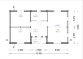 Blockbohlenhaus FRITZ (44+44mm) 60m² Isoliert – Bild 5