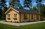 Blockbohlenhaus GRAZ (44+44 mm Isoliert) · 54 m² – Bild 5