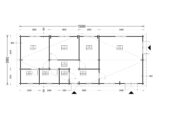 Blockbohlenhaus BOZEN (66mm), 15x6m, 90m² – Bild 10