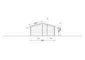 Blockbohlenhaus BOZEN (66mm), 15x6m, 90m² – Bild 8