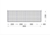Gartenhaus BRITA 4x8 m, 24 m² 44mm – Bild 8