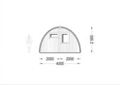Gartenhaus BRITA 4x8 m, 24 m² 44mm – Bild 9