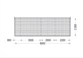 Gartenhaus BRITA 4x8 m, 24 m² 44mm – Bild 10